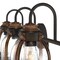 Westinghouse Fixture Wall 60W 3-Light Cindy ORB Barnwood Accents Clear Seeded Glass 6118200 - alternate 2